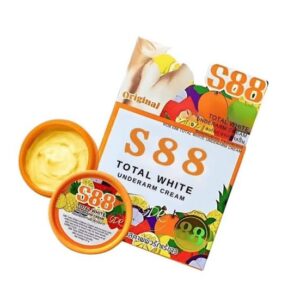 Cream Total white S88-🌸 تفتيح وتوحيد اللون، يقلل من التصبغات الداكنة في المناطق الحساسة و يمنح ترطيب ونعومة، يرطب البشرة ويمنحها ملمسًا ناعمًا ومنتعشًا.